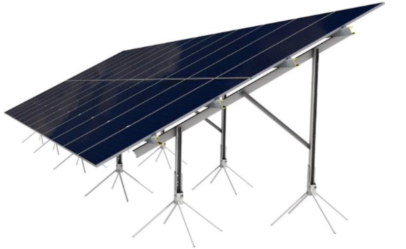 Column Solarmount Solarport 2 Rows 6 Columns Portrait Ground Solar Mounting Kit – Energian