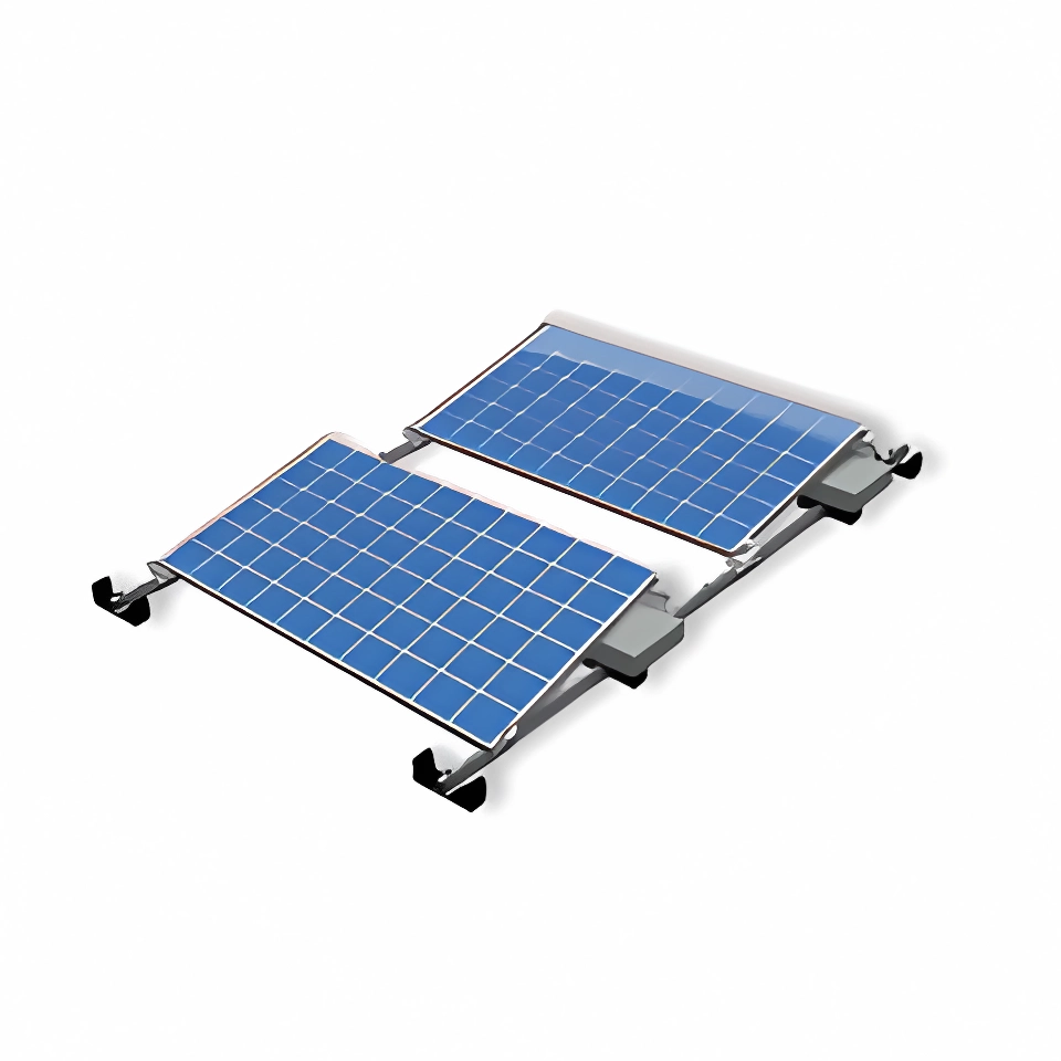 Flat Roof Mounting System for 1x Row and 1-8x Columns of Solar Panels ...