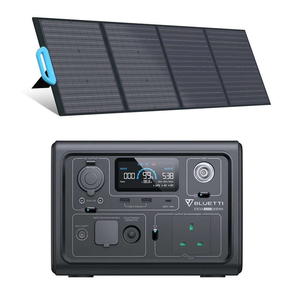 Stock Now! BLUETTI EB70 716WH/1000W SOLAR PORTABLE POWER STATION 220V Up to  200W (MPPT), Dual 100W USB-C Pure Sine Wave Inverter